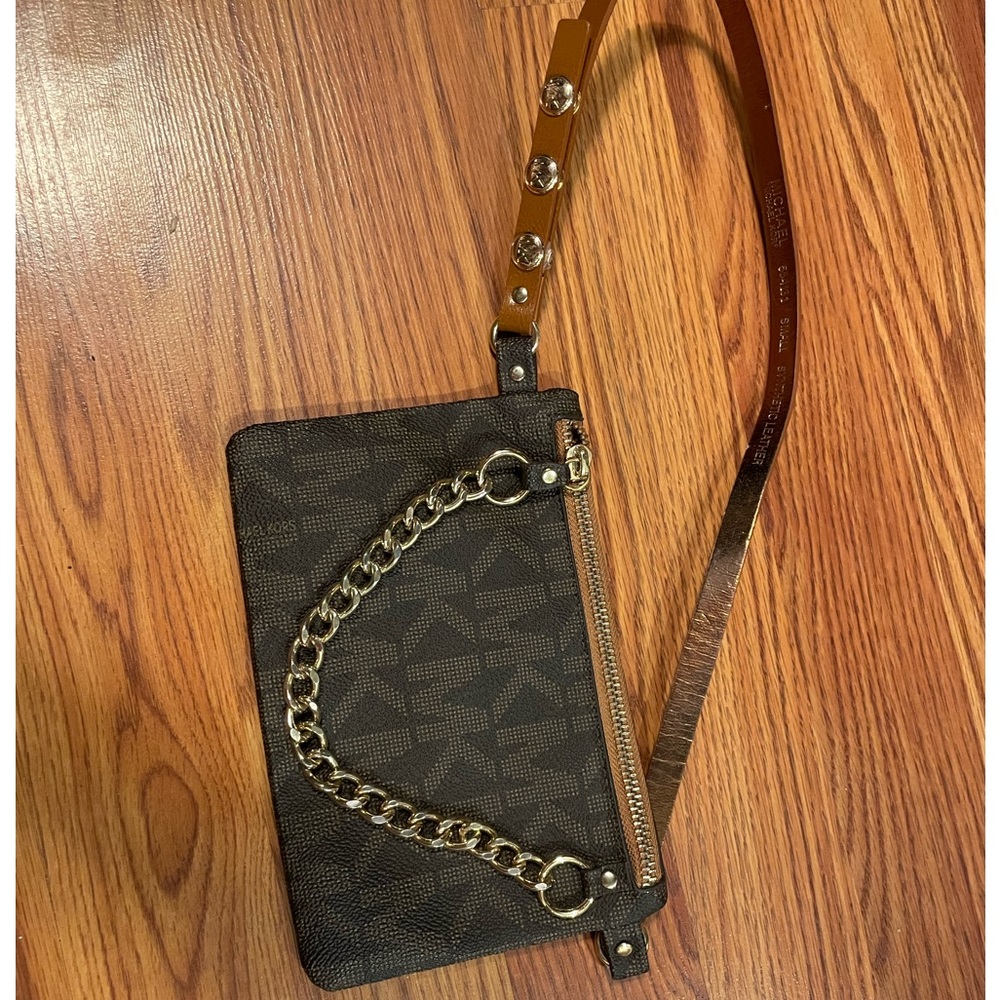 MK signature print fanny pack